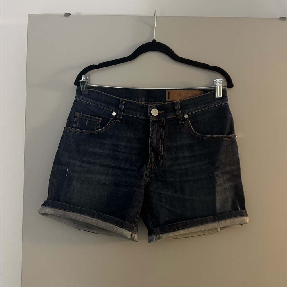 Dirk Bikkembergs Dark Blue Jean Shorts